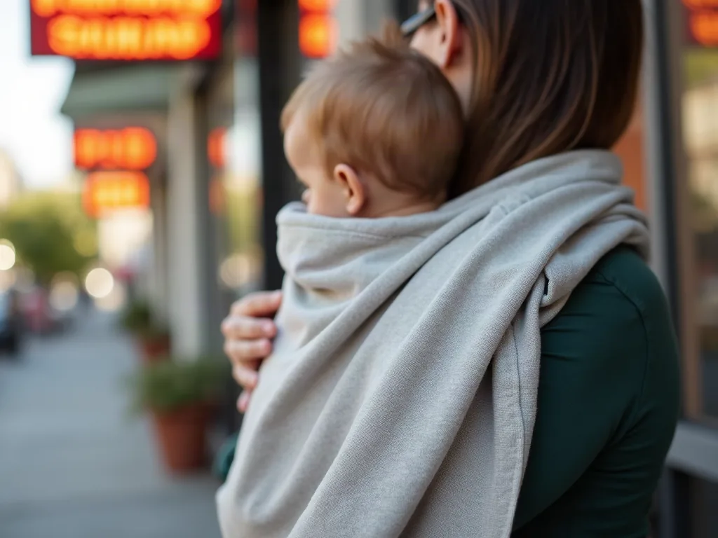 Lange de bébé posé sur l'épaule d'un parent après le repas